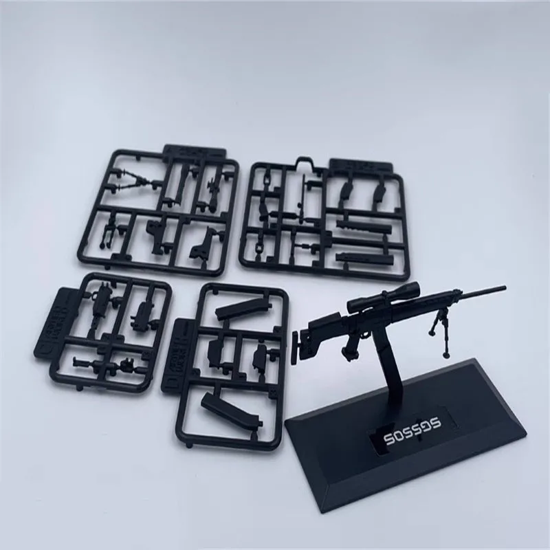 1/12 accesorios militares de soldado, armas de plástico de francotirador, modelo de juguete compatible con figura de acción de 6 pulgadas, colección en Stock