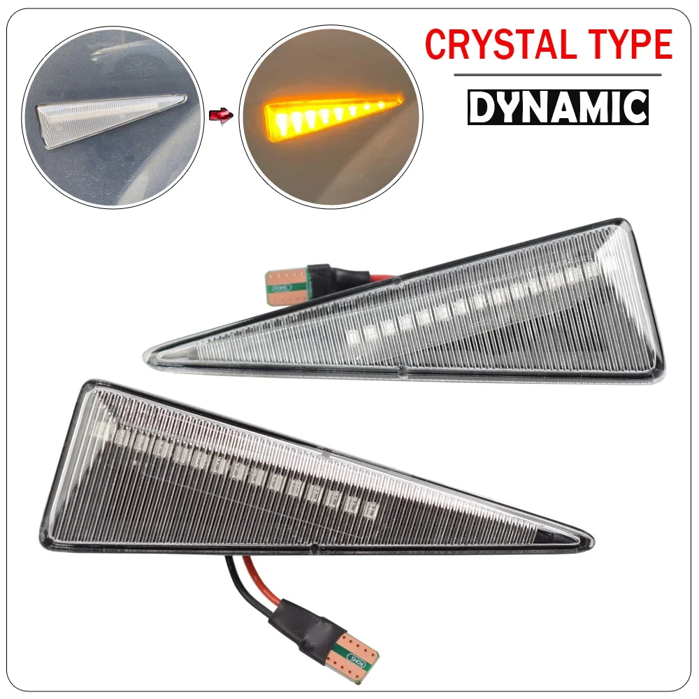 Sequential Flashing LED Turn Signal Side Marker Light For Renault Megane MK2 CC Espace MK4 Scenic MK2 Wind Avantime Thalia 2