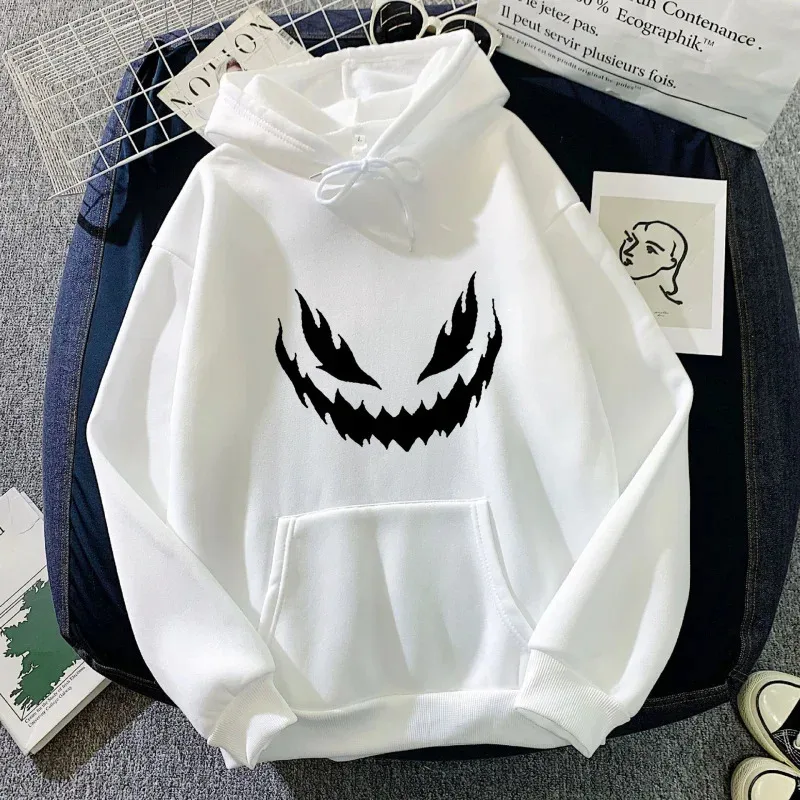 

Толстовка с принтами эмодзи — модная мужская толстовка на осень и повседневная толстовка в стиле Харадзюку.