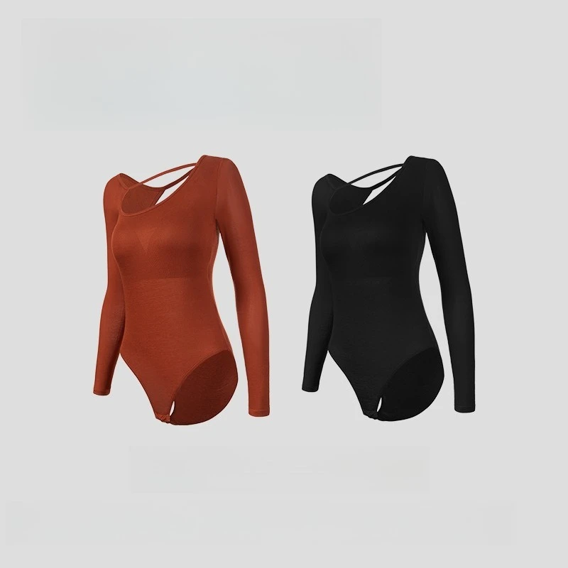 

2026 Новое боди Y2K с перекрещивающейся спиной и без бретелек со встроенным бюстгальтером для танцевальной йоги и тренажерного зала