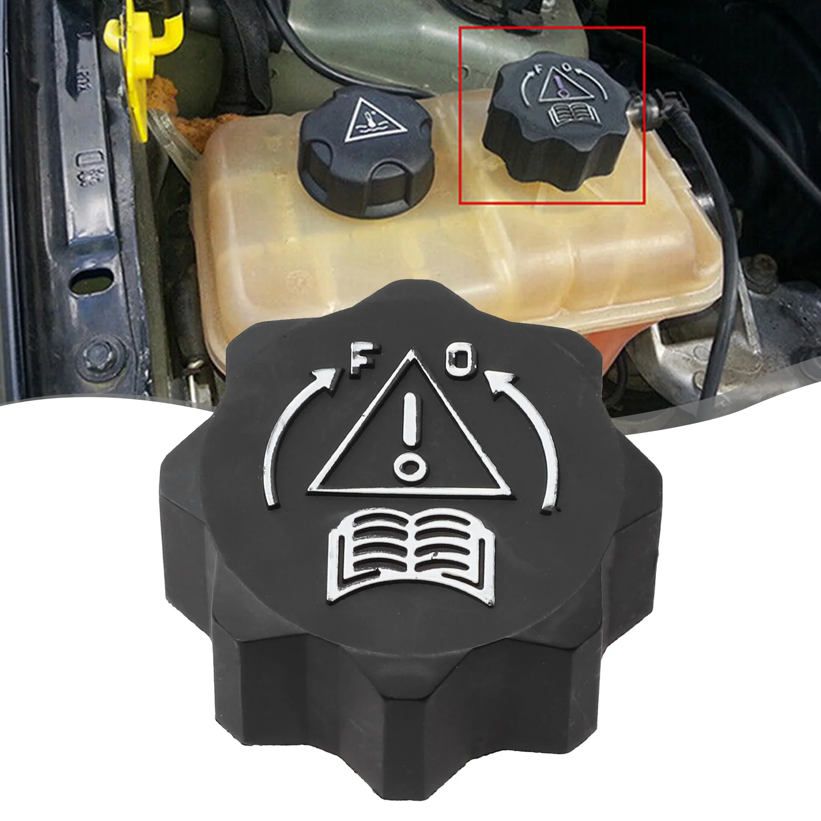 Car Exterior Accessories Water Tank Cap Caver Cap Plastic Radiator Expansion Parts Repalcement Automotives Black 107