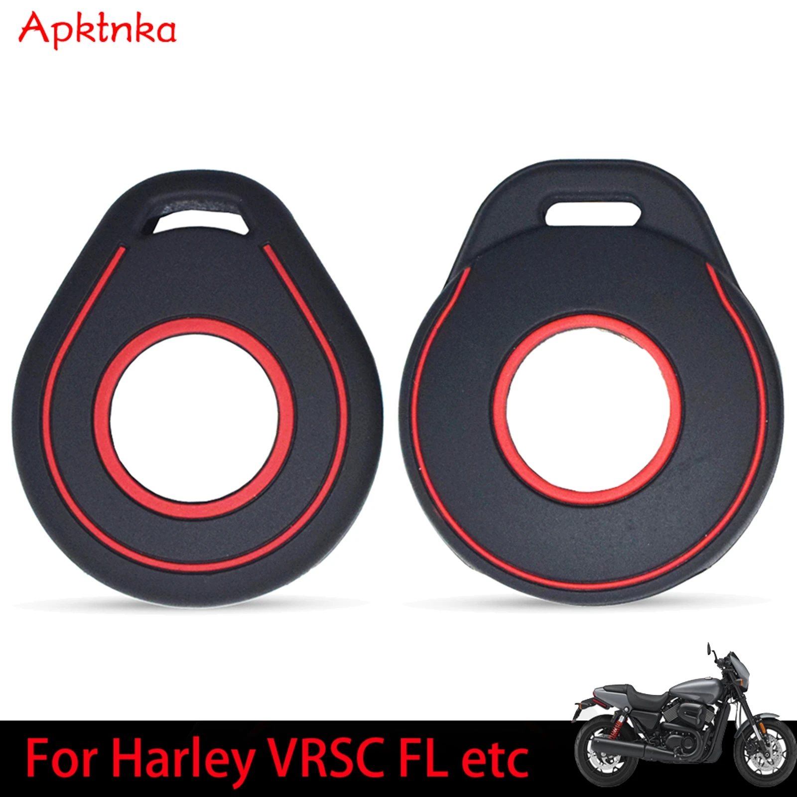 For Harley Davidson Softail FLST Tri VRSC Touring Dyna Silicone Remote Key Shell Case Fob Cover  Sportster Trike Freewheeler