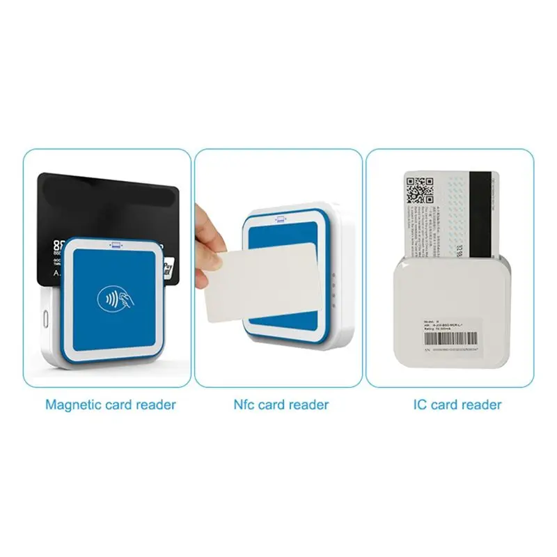 ?VISA Master Credit Card Chip Reader Writer Bank Transaction Bluetooth Mpos With EMV PCI POS Terminal (I9)
