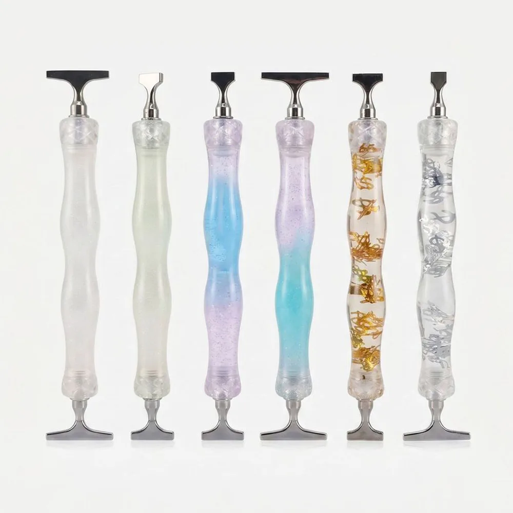 

New Transparent ‌Microglitter Diamond Painting Pen Resin Threaded Point Drill Pen Diamond Embroidery Tool Accessories