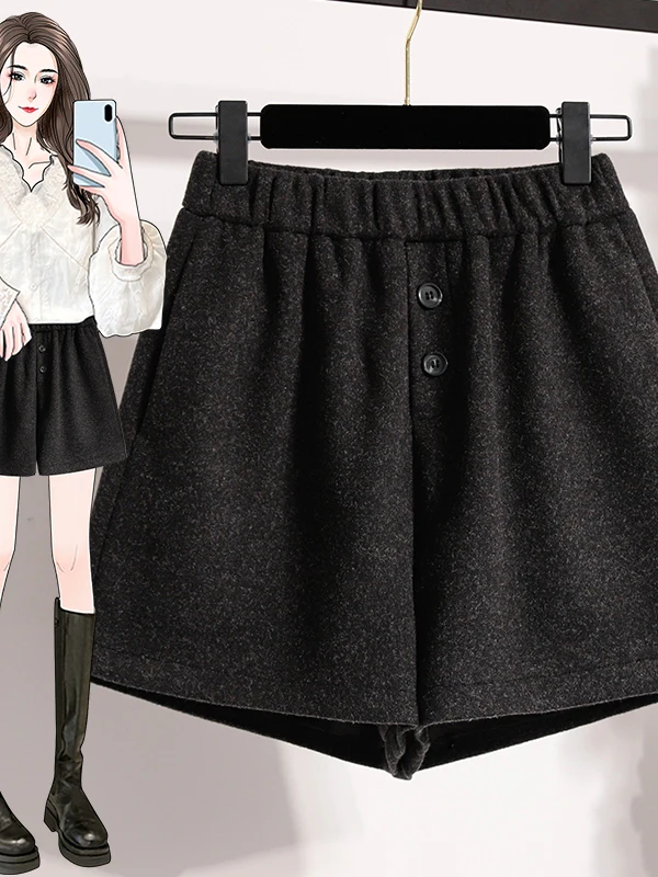 

Аутентичные шерстяные широкие брюки, зимняя коллекция 2025, женские прямые хлопковые повседневные брюки с высокой талией Sensation