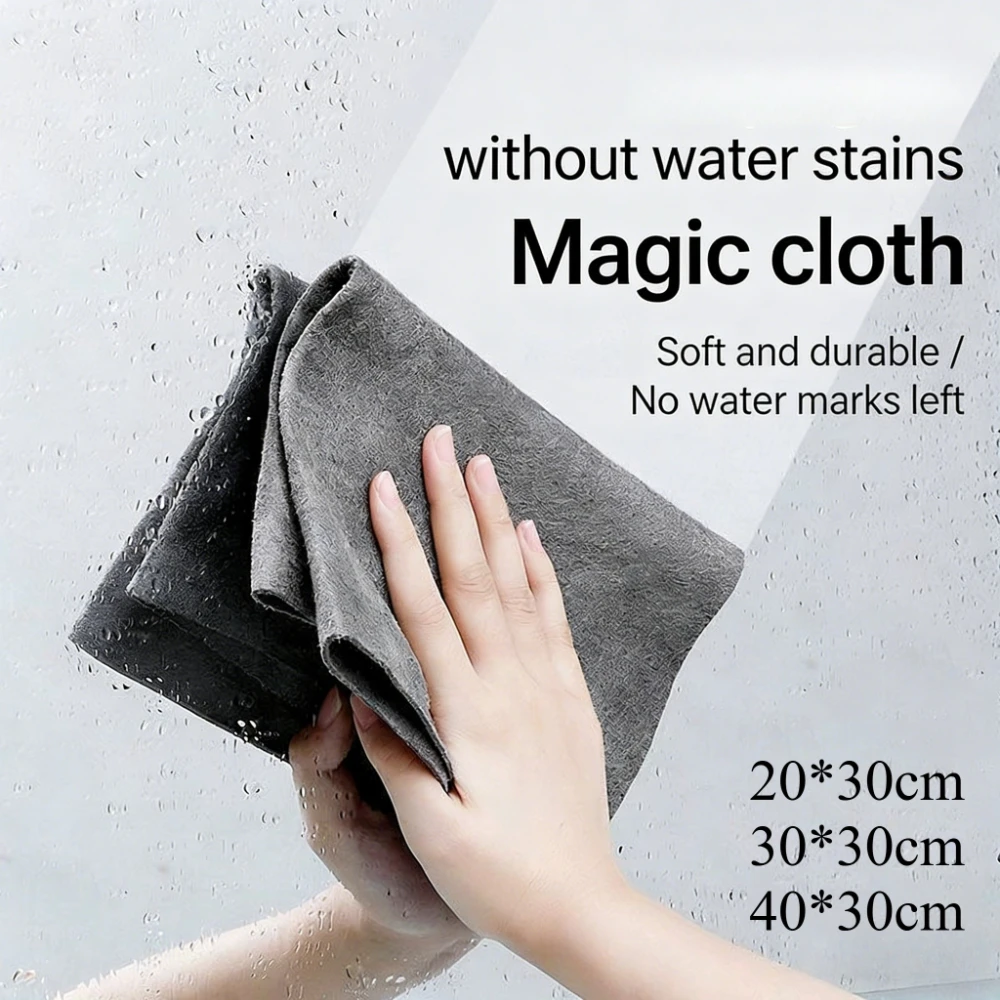 5pcsNew Thickened Magic Cleaning Cloth Microfiber Glass Clean Towel Reusable Washable Lint-free Cleaning Rags for Kitchen Glass