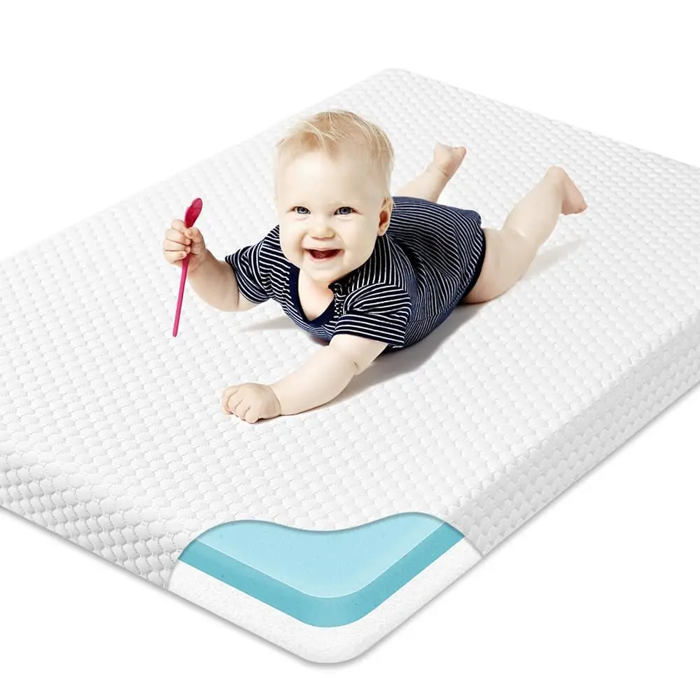 

Pa And Play Mattr Pad, Dual-Sided Memory Foam Pa N Play Mattresses For Playpen, 38X26 Portable Crib Mattr For Pa N Play With