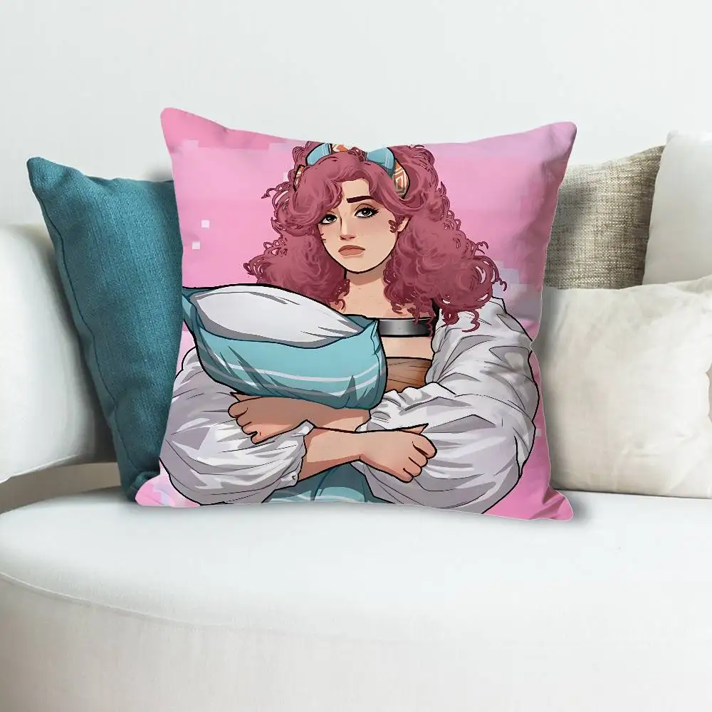 Game D-Date E-Everything Print Pillow Case Aesthetic Bedroom Decor 30x30 40x40 45x45 50x50 60x60 65x65cm