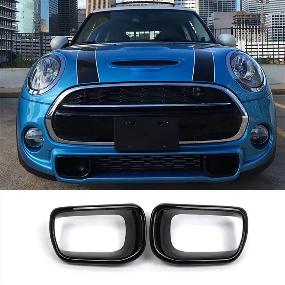 89y-1pair-front-bumper-air-intake-duct-frame-trim-cover-for-bmw-minifront-bumper-air-duct-cover-plastic