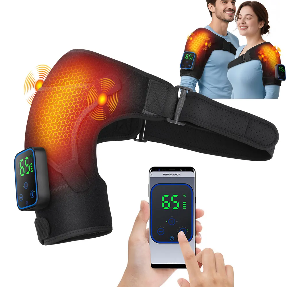 

Vibration Knee Shoulder Massage Pad Heating APP Control New Electric Elbow Joint Massager Thermal Hot Compress Massage Belt Pads