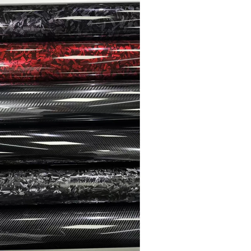 Hochglänzend, Schwarz, Gold, Silber, Rot, geschmiedet, Kohlefaser, Vinylfolie, selbstklebend, für Motorrad, Roller, Auto, Aufkleber, Verpackung – Detail 4