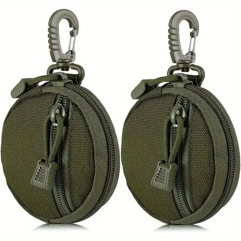 Nylon Mini Pouch, Tactical Zip Pouch for EDC Gear, Coin Purses, Key Chains, Wireless Headphone Bags, Hunting and Shooting