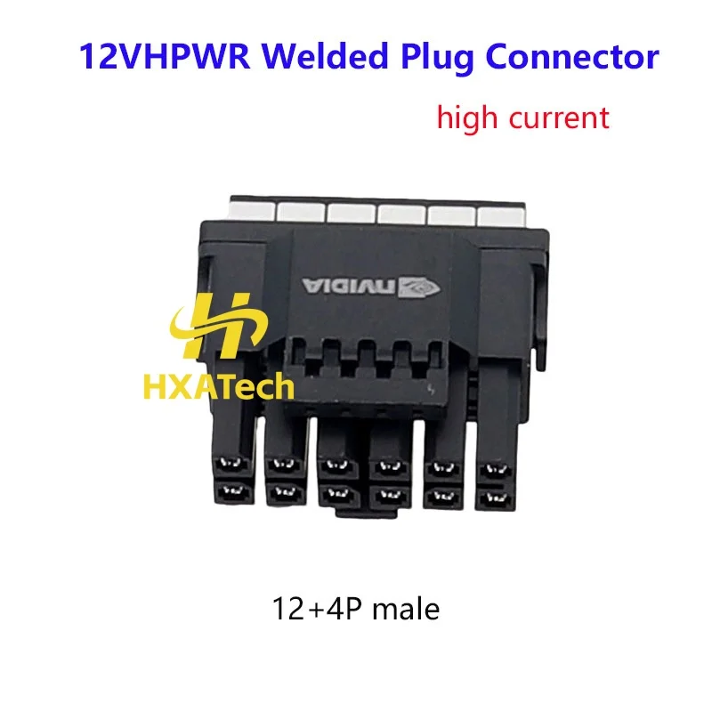 

HXATech - сварочная вилка 12VHPWR, 16-контактный разъем PCIE5.0, 12 + 4P, высокий ток для вилки NVIDIA RTX4090 5070 5080