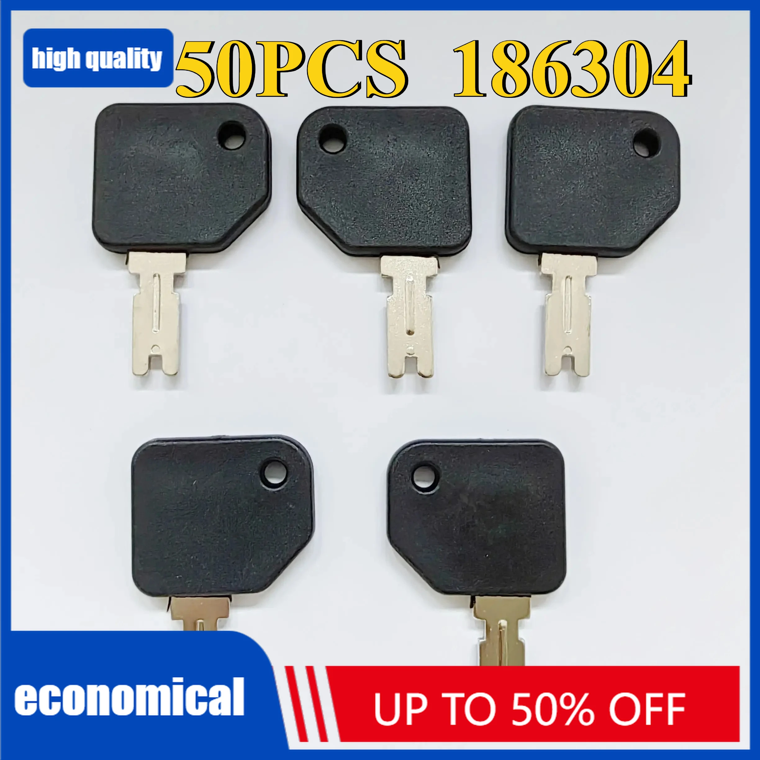

50PCS 186304 Ignition Keys Fits For Hyster Forklift S30XL Model