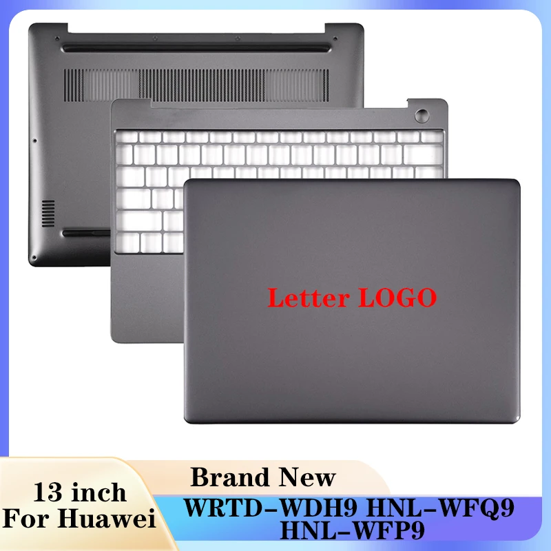 

NEW For Huawei MateBook13 WRTD-WDH9 HNL-WFQ9 HNL-WFP9 Computer Case Laptop LCD Back Cover/Palmrest/Bottom Case Gray