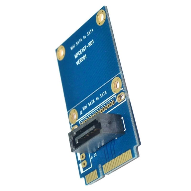 Scheda adattatore Top-MSATA a SATA Scheda madre Mini PCIE a 7PIN SATA SSD Adattatore di espansione per disco rigido a stato solido