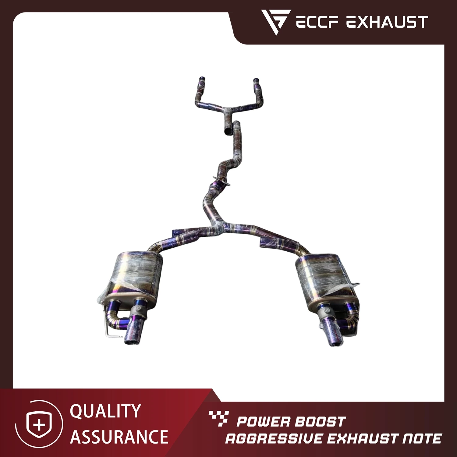 

ECCF Titanium Catback Performance Exhaust for Mercedes AMG C43 3.0T with Sport Sound