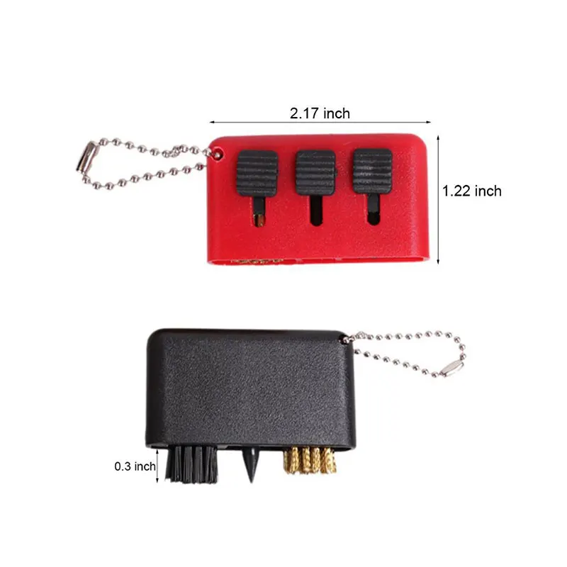 3-в-1 щетка для чистки гольф-клуба, карманные аксессуары для тренировок, портативная щетка для чистки клинового мяча для гольф-клуба