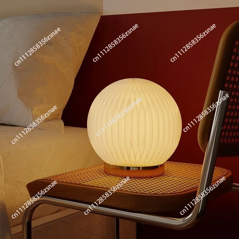 Table lamp creative bedroom bedside  simple Nordic table   Internet celebrity dimmable spherical ambient lamp