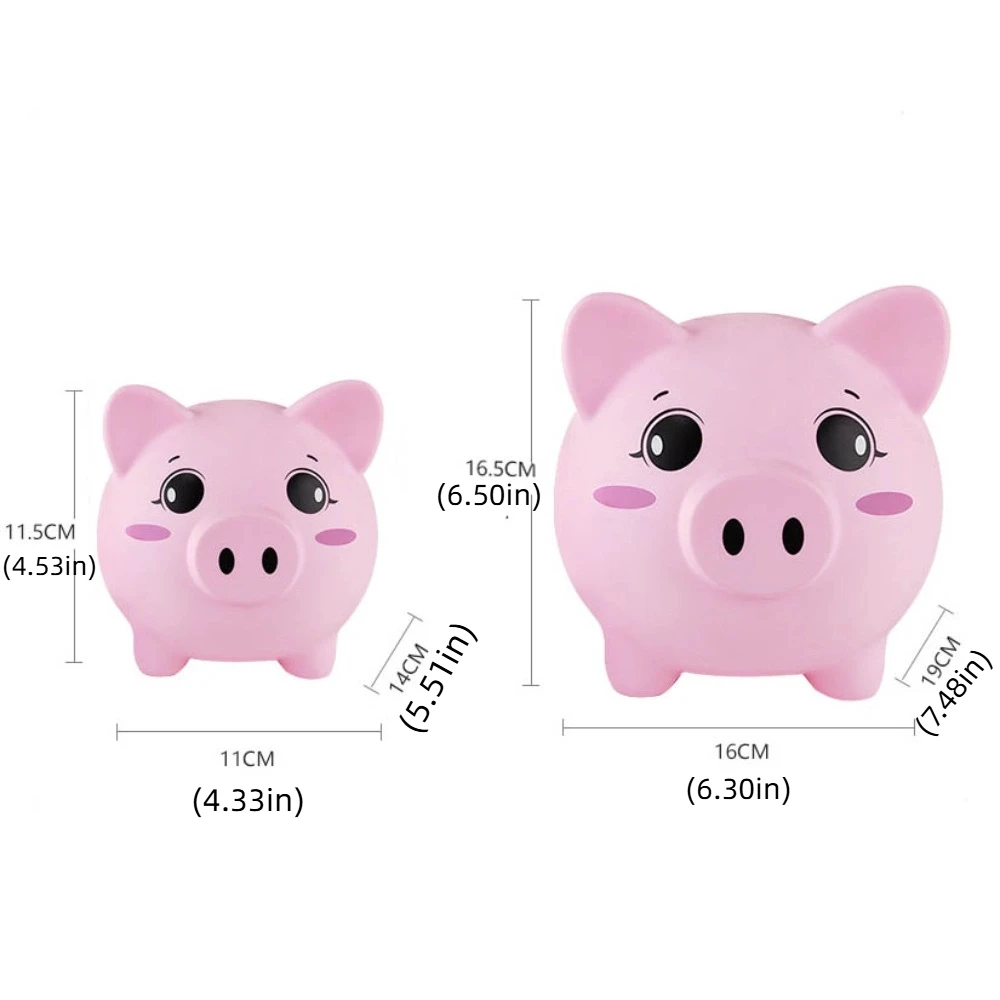 Tirelire Anti-chute pour cochon, réservoir d'épargne, boîtes d'argent décoratives pour cochon de dessin animé, grande capacité, modèle cochon à collectionner