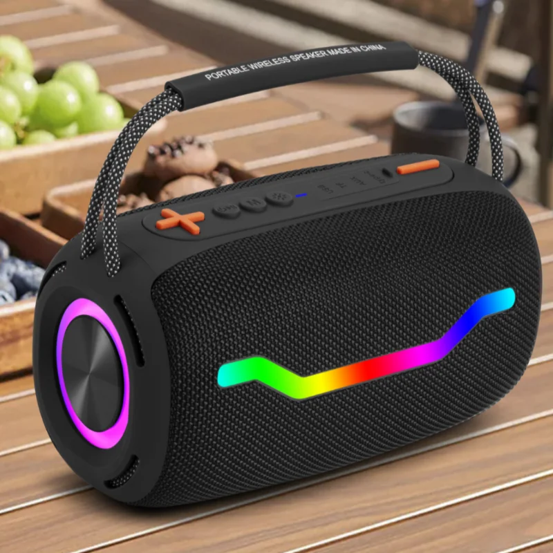 

Portable Bluetooth Speaker 100W High Power Sound Box Outdoor Waterproof Subwoofer with RGB Lighting TWS/TF/USB/AUX Music Center