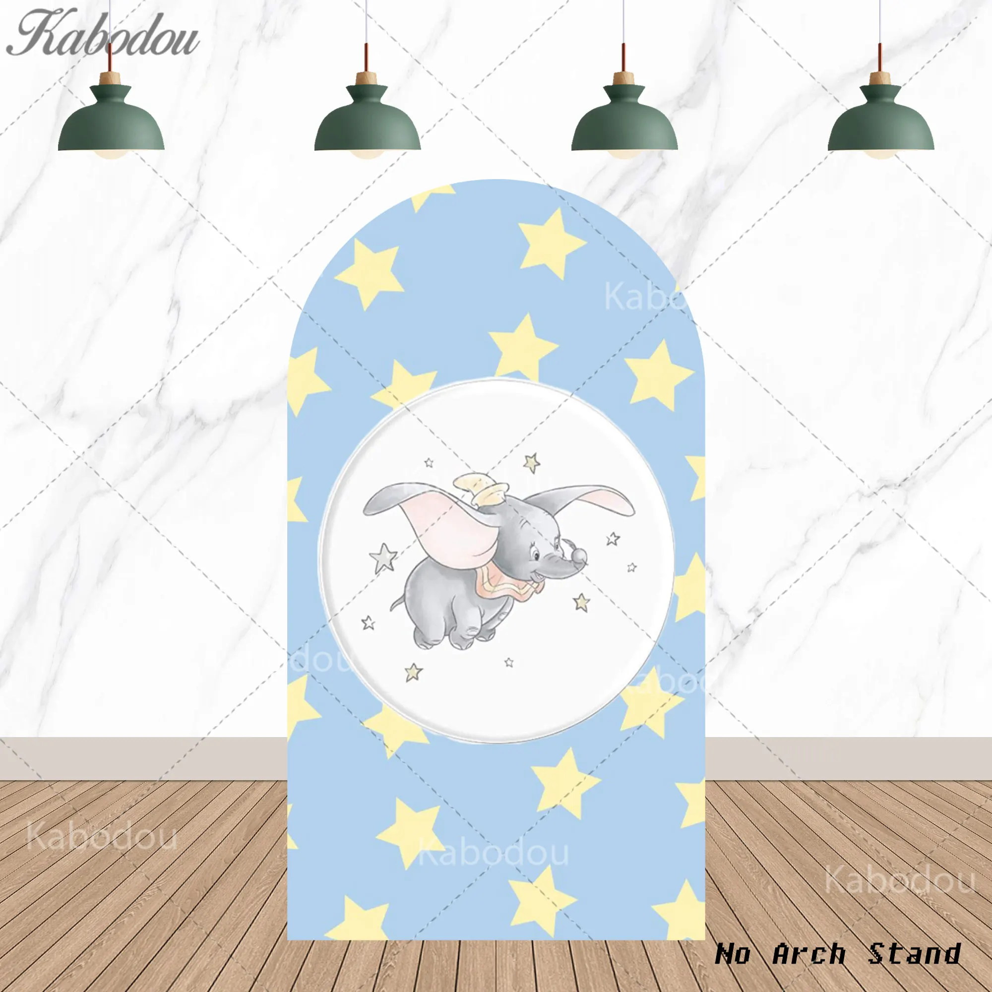 Arch Dumbo Background Photo Cover Kids Boys First Birthday Party Decorations Flying Elephant Baby Shower Backdrop Banner Props