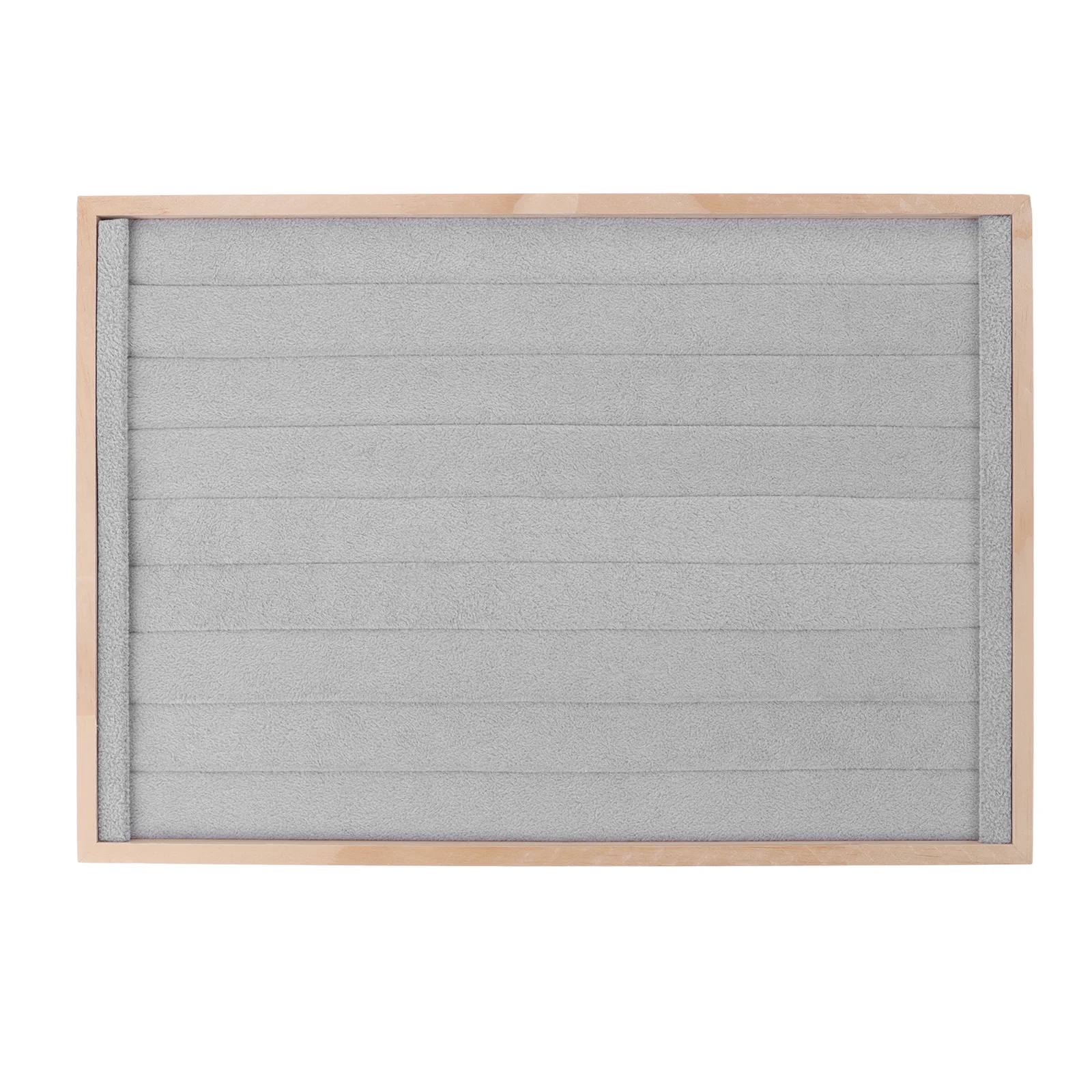 PU Wooden Ring Tray Large Capacity Jewelry Organizer Tray Sponge Protects Rings Display Ring Holder Earring Organizer