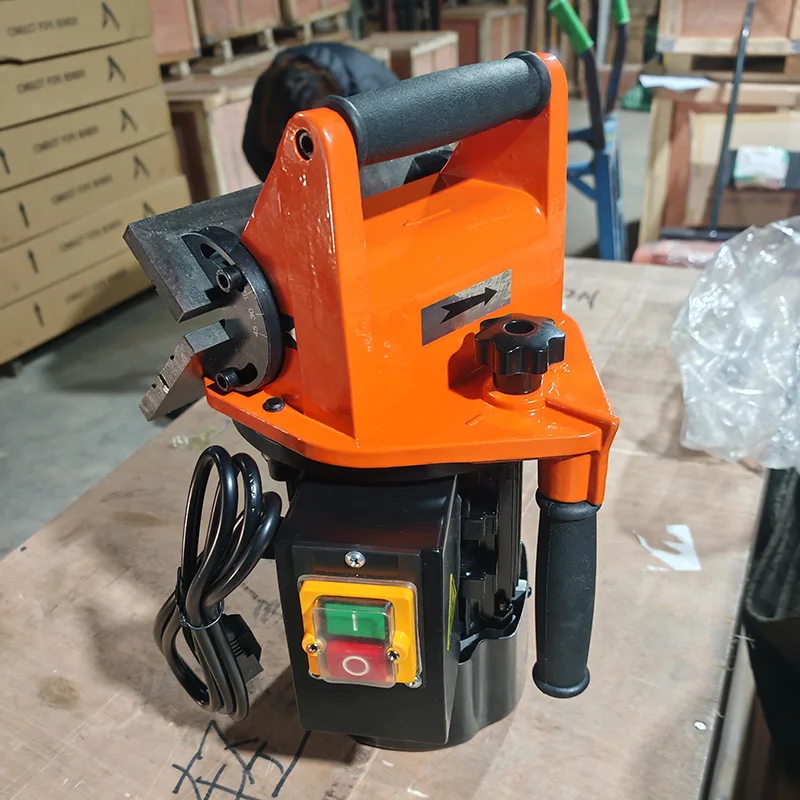 Electric Chamfering Machine 45 Degree Heavy Duty Handheld Steel Plate Metal Workpiece Steel Structure Industrial Chamfering Tool