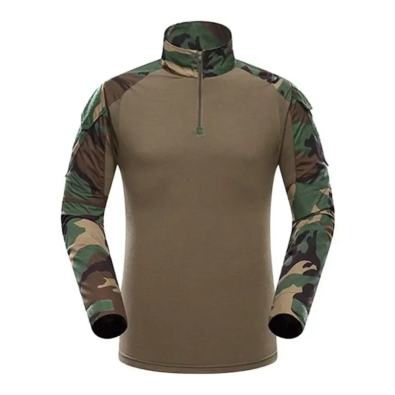 Tactical Hiking Shirt Hunting Uniform Treming Clothing Tatico Tops Climbing Multicam Camouflage Camping Fishing Clothes Mens