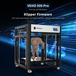 TRONXY VEHO 500 Pro 3D Printer 300mm/s High-Speed Printing Large Print Size 500*500*500mm Auto leveling Klipper Firmwar