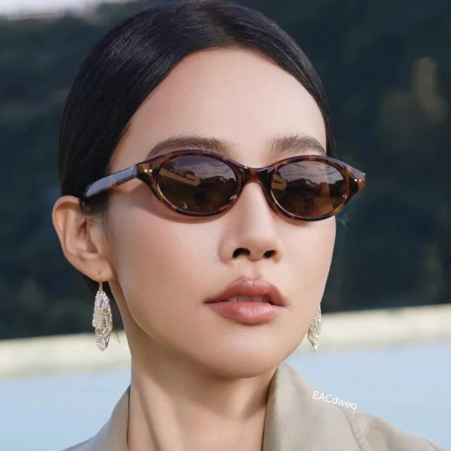 

Men Fashion Small Frame Sun Glasses Women Oval Sunglasses Women's Retro Style Glasses Outdoor Leisure Shades UV400 Eyewear