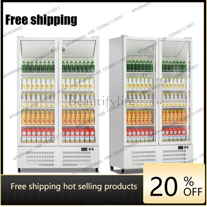 YJ Convenience Store Commercial Air Cooling Beverage Display Cooler Large Capacity Upright Refrigerator Factory Direct Supply
