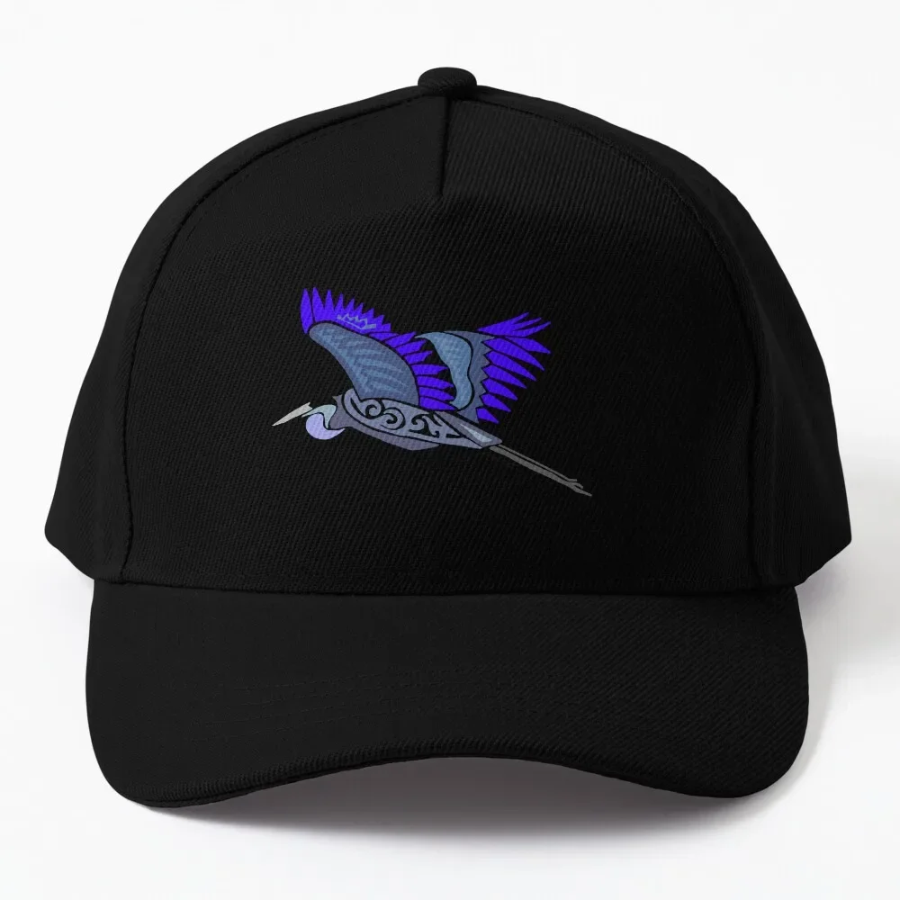 

Flying Heron Tribal Design _Colored Baseball Cap Uv Protection Solar Hat Golf Wear derby hat Men'S Hat Luxury Women'S