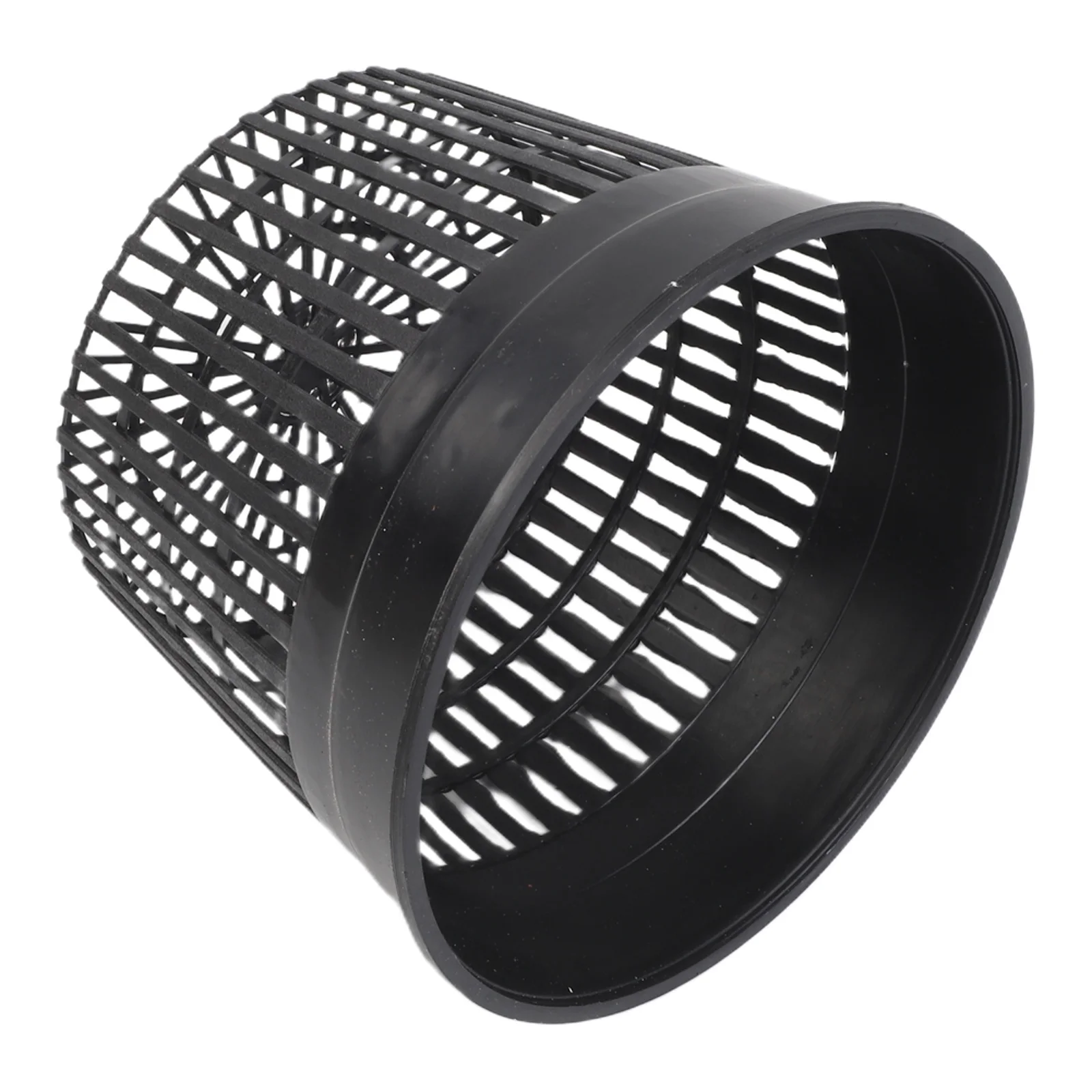 Black Hydroponics Pots Optimal Drainage Net Pot Gardening Supplies Space Saving Stackable Lightweight Material