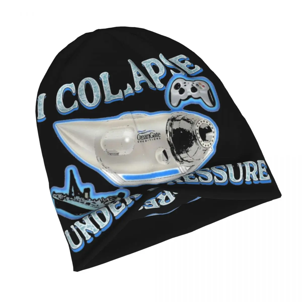 I Collapse Under Pressure Bonnet Hat Knit Hat Fashion Street Skullies Beanies Hats Unisex Warm Thermal Elastic Caps