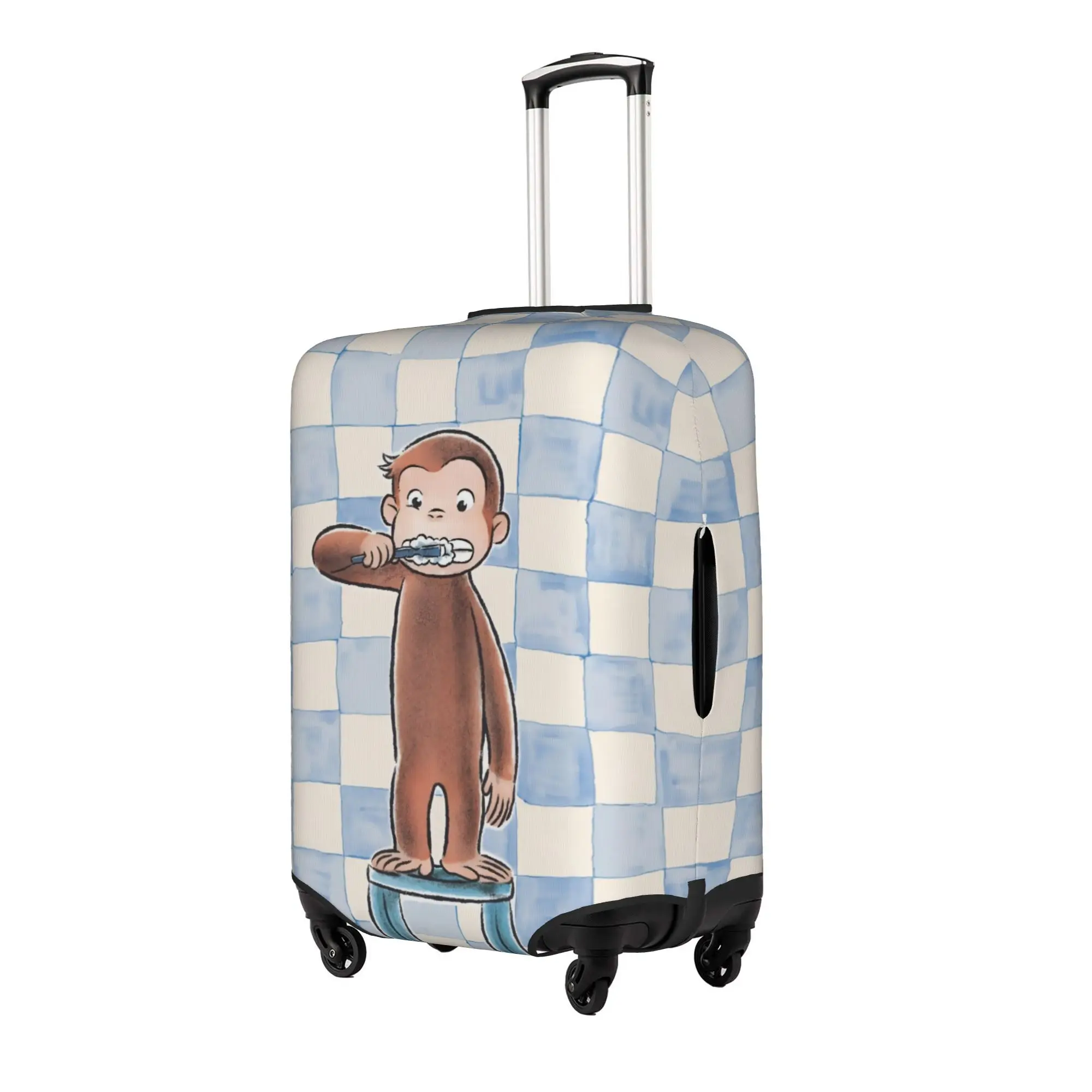 Custom Cute C-Curious Georges Luggage Cover Protector Dust Proof Monkey TV Series Travel Suitcase Covers