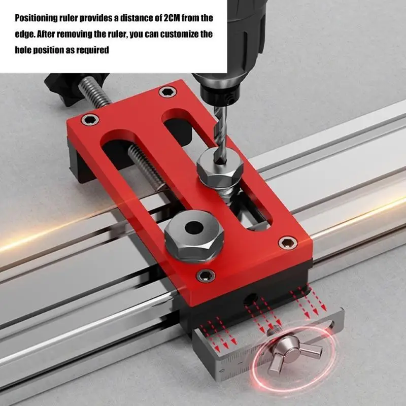 

Multi Size Compatible Hole Locator Positioning Tool for Engineers and Designers in Furniture and Structural Design B03E
