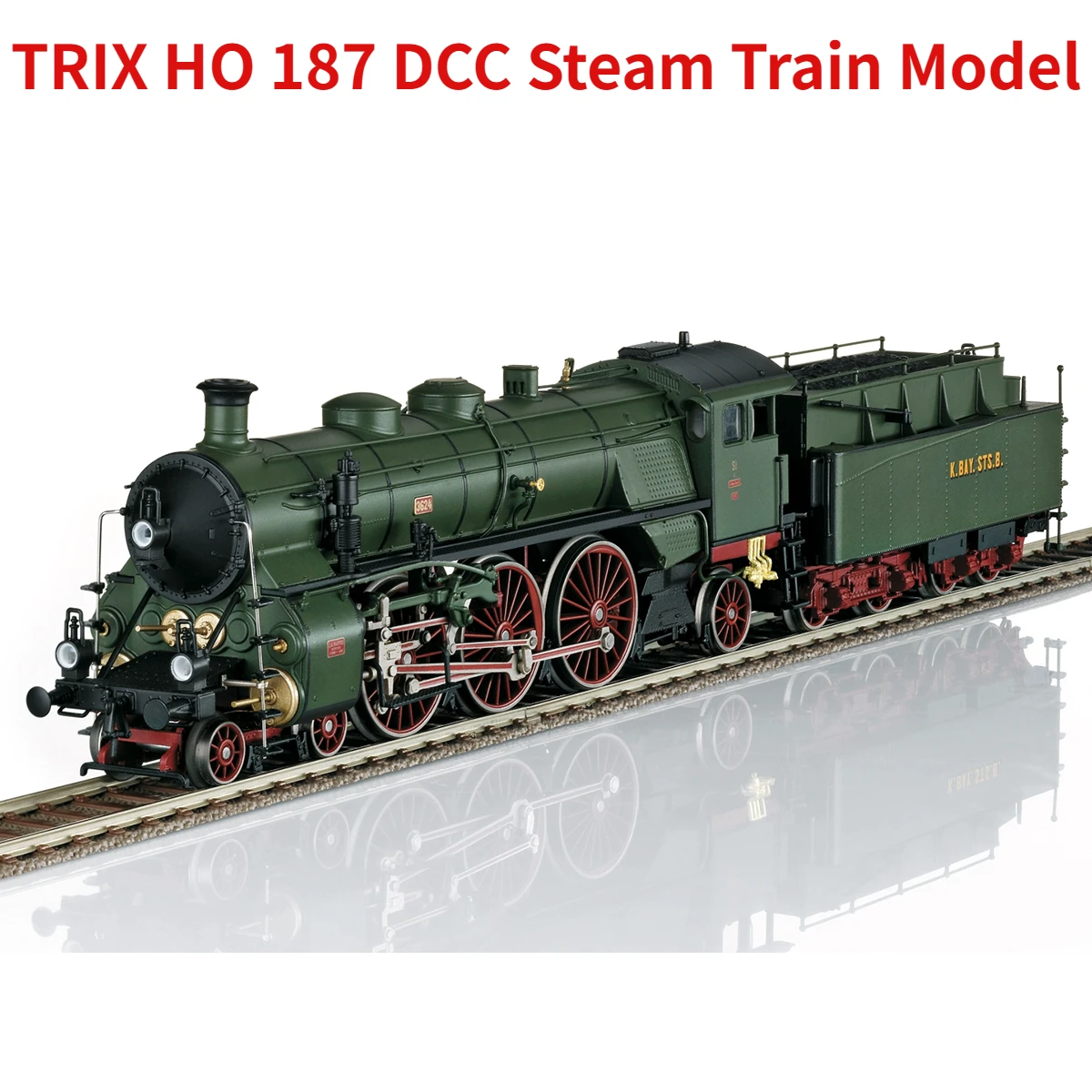 

Паровой поезд TRIX HO 1/87 модель 22403 DCC Digital Sound Effect S3/6 K.Bay.Sts.B. Паровоз с дымом