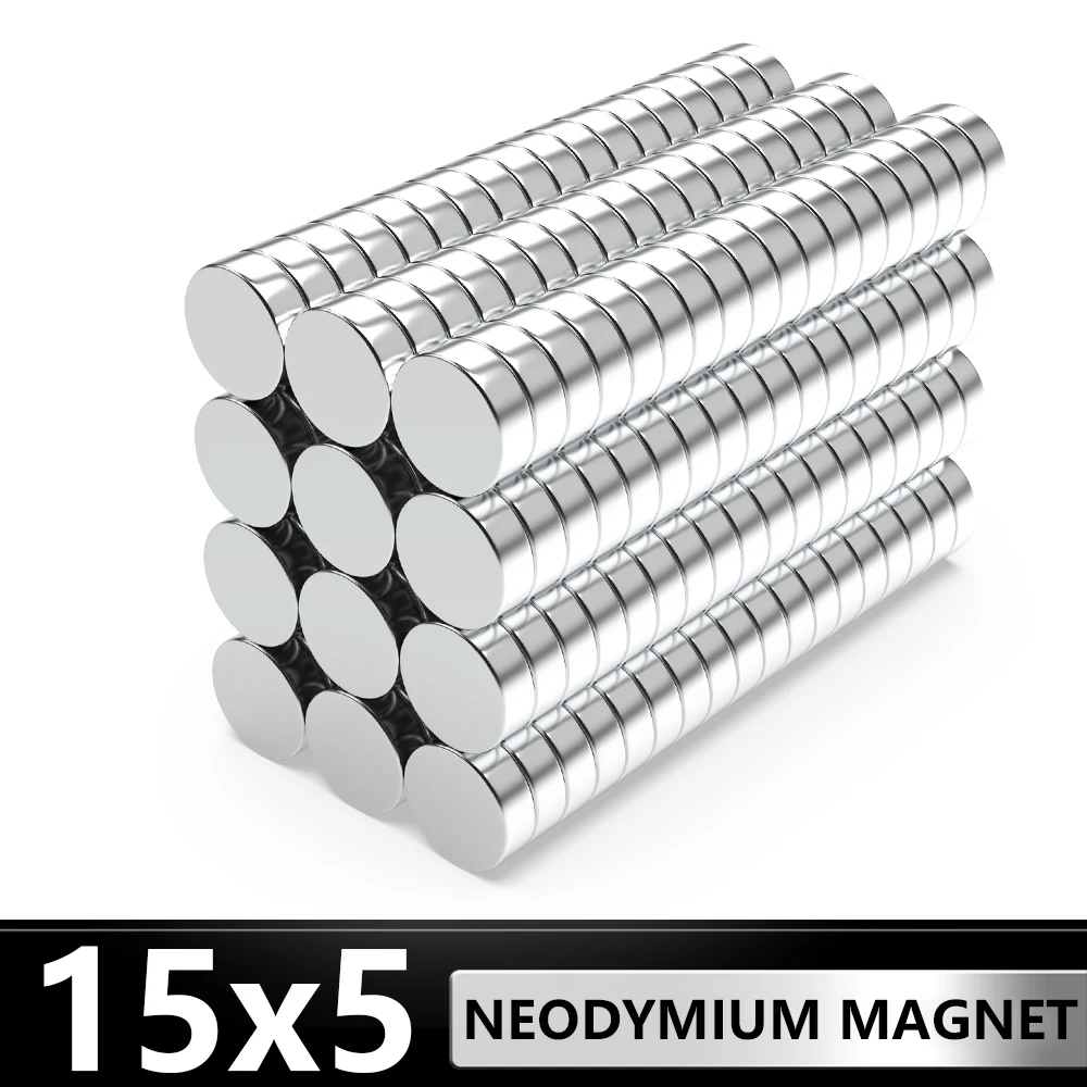 

2~60 Pcs Small Round Magnet 15x5 Permanent NdFeB Super Strong Powerful Magnetic imans N35 15mm x 5mm Neodymium Magnets