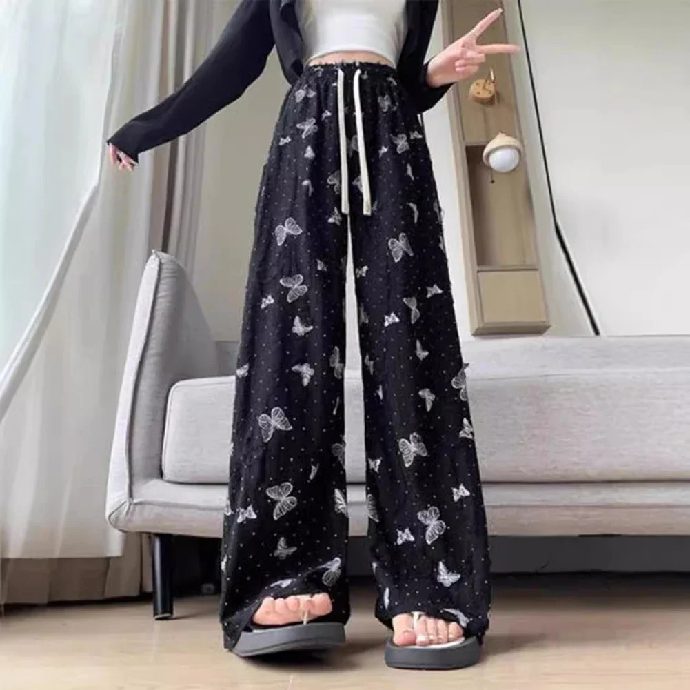 Casual Summer Trousers High Waist Wide Leg Pants Ideal For Daily Wear Brand New Condition Daily Commuting Wear