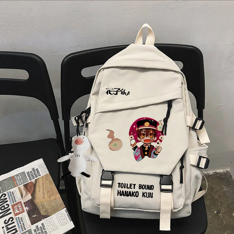 Toilet-bound Jibaku Shounen Hanako-kun Nylon Backpack School Bags Bookbags Anime Cartoon Travel Shoulder Bags