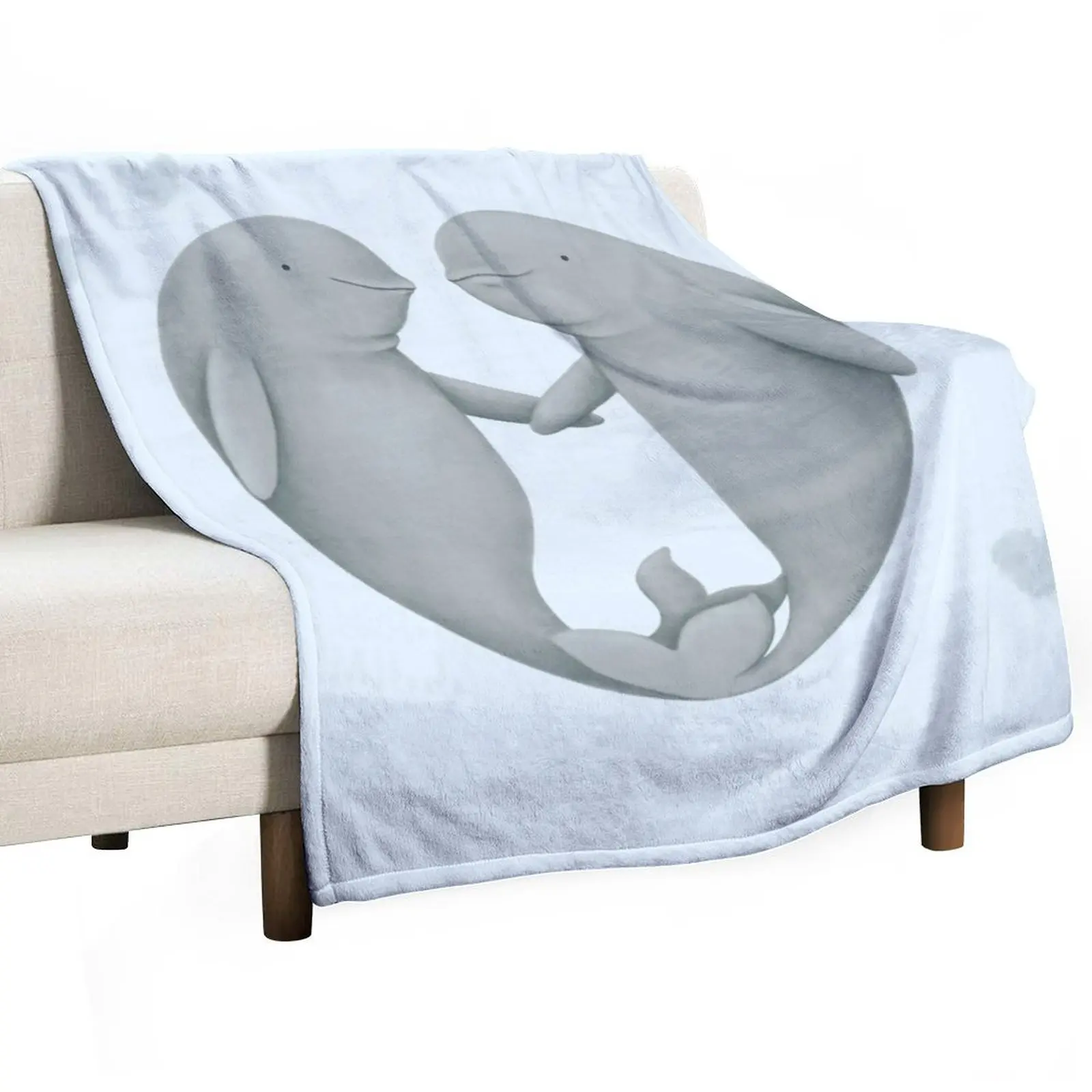 بطانية رمي الحب من Beluga رقيقة فاخرة رمي هدايا عيد الميلاد بطانيات فضفاضة