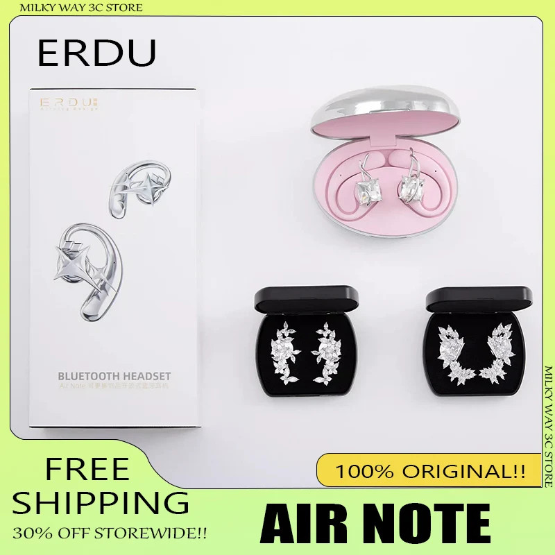 Erdu Ear Hook Earphones Bluetooth Wireless Earbud Custom For Girl Sport Ear Hanging Not In Ear Earphone Accessories Replaceable