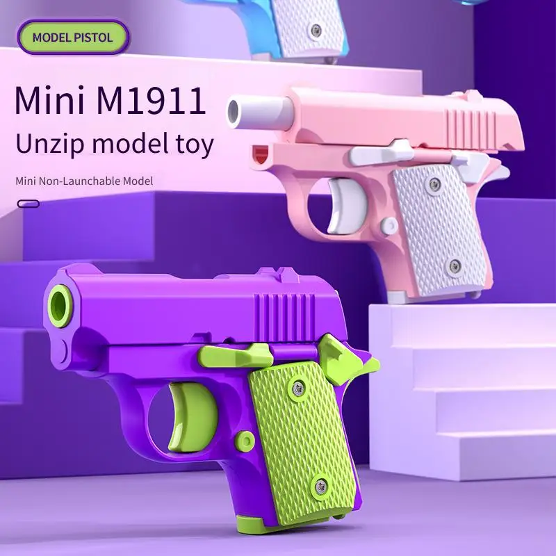 Mini zabawka dekompresyjna M1911 dla dzieci w wieku 6+! Ręczny Model Pistoletu Zabawki Dla Chłopców Dziewcząt Gry Na Zewnątrz Model Niezrzutowy Prezent