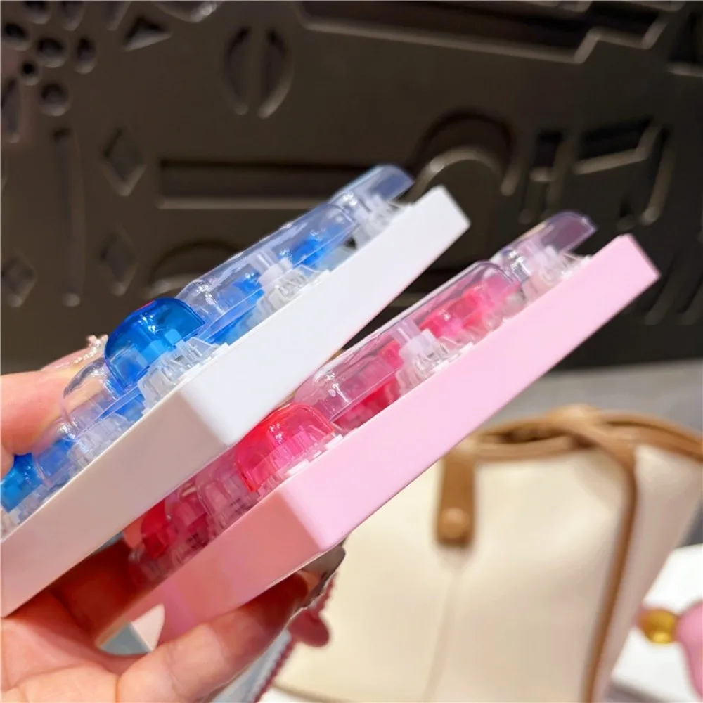 26-Key Decompression Button Transparent Dual-Tone Simulation Keyboard Mini Keyboard Pendant Fruit Cute Design Keyboard Keychain