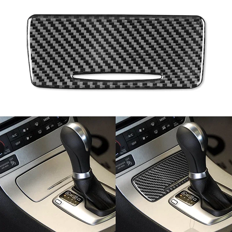 

For Infiniti G37 2007-2009 Real Carbon Fiber Car Cigarette Lighter Cover Gear Trim Decoration Decal Accessories