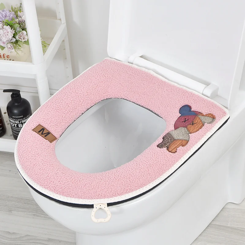 2025 New Home Toilet Mats Four Seasons High Quality soft Toilet Seat for Winter Warm Potty Cushion cape WC Seat Circle Cover pad