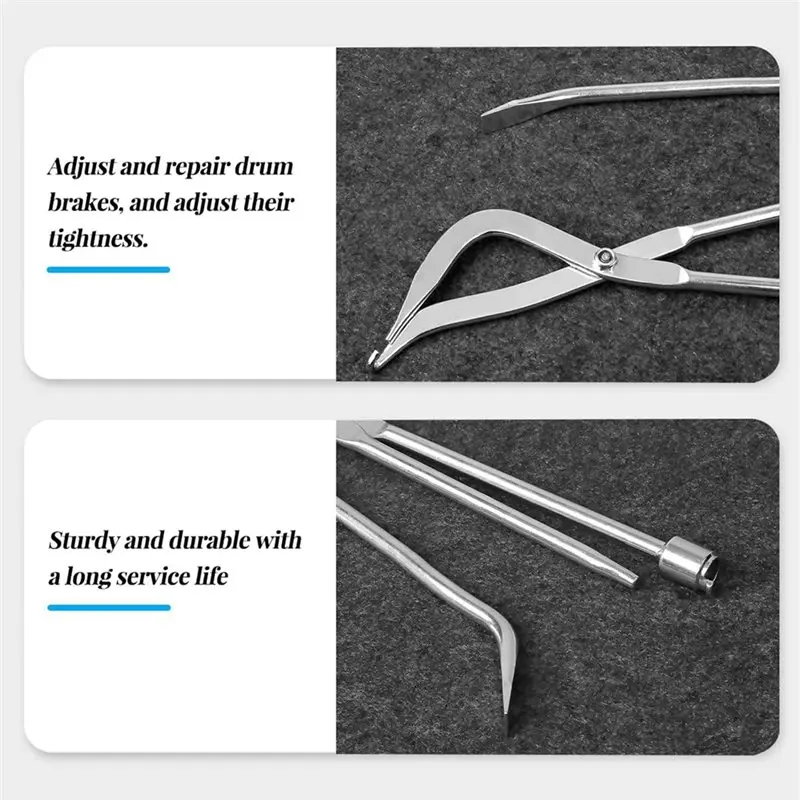 Drum Brake Tool Kit Brake Spoon Adjuster Spring Compressor Tool-M53K