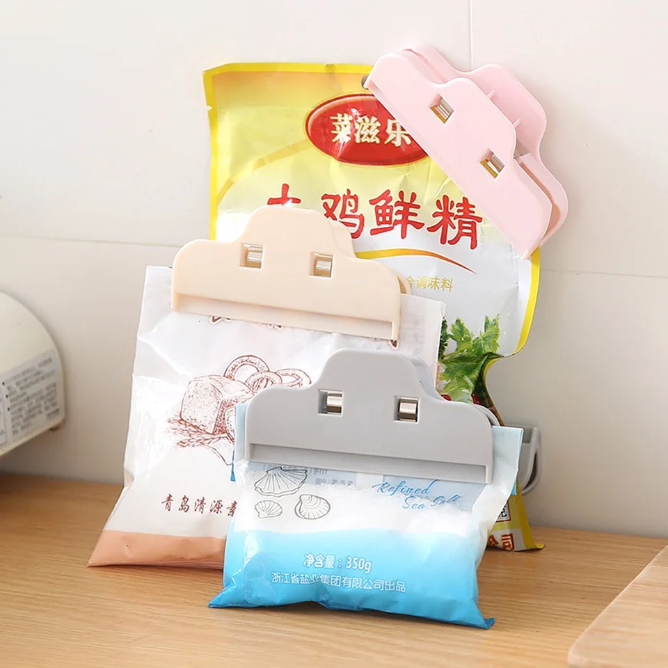 Sealed Clips Portable Practical Food Sealing Clamp Clip Powder Food Package Bag Multifunctional Home Snack Sealed Clip