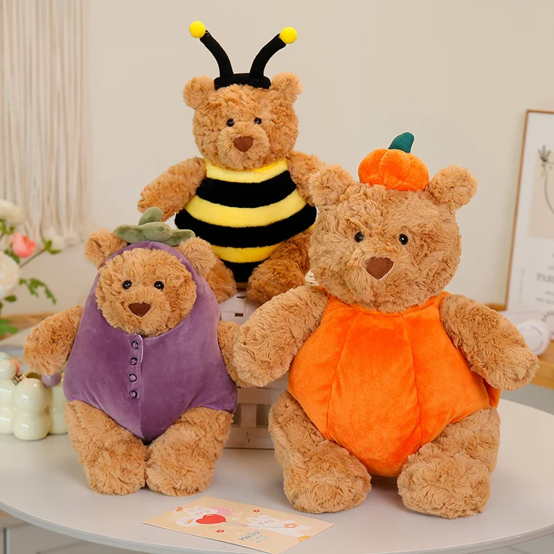 

Bowtie Rabbit Pumpkin Bee Bear Cartoon Plush Toys Lovely stuffed Dolls Halloween Home Decoration Plush Toys